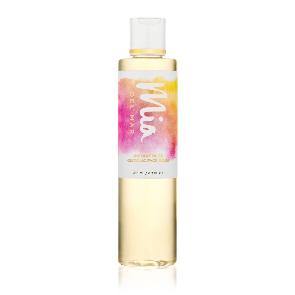 Mia Del Mar Instant Bliss Glycolic Face Wash, Smooth & Glowing, 6.7 fl oz, New - Picture 2 of 4